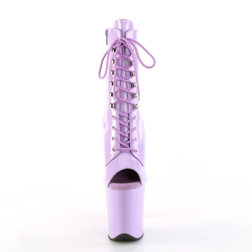 Pleaser - FLAMINGO-1021 Plateau Laarzen, Paaldans schoenen - Paars